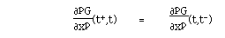 F([[partialdiff]]<sup>p</sup>G,[[partialdiff]]x<sup>p</sup>)(t<sup>+</sup>,t)
  =
F([[partialdiff]]<sup>p</sup>G,[[partialdiff]]x<sup>p)</sup>(t,t<sup>-</sup>)<su></sup>