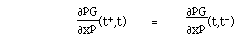 F([[partialdiff]]<sup>p</sup>G,[[partialdiff]]x<sup>p</sup>)(t<sup>+</sup>,t)
  =
F([[partialdiff]]<sup>p</sup>G,[[partialdiff]]x<sup>p)</sup>(t,t<sup>-</sup>)