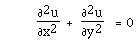 F([[partialdiff]]<sup>2</sup>u,[[partialdiff]]x<sup>2</sup>) +  F([[partialdiff]]<sup>2</sup>u,[[partialdiff]]y<sup>2</sup>)   = 0