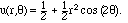 (cos[theta])^2 = (1/2) + r^2 cos[2 theta].